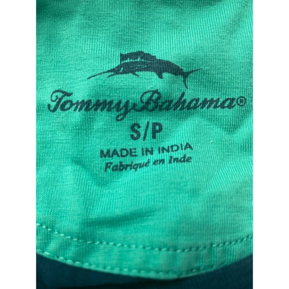 Tommy Bahama Mens Supima Cotton Pocket T-Shirt Navy Blue Marlin Logo Small - Picture 4 of 5